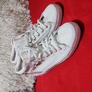 KEDS Demi Mid TRX Leather Sneakers - White -